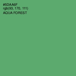 #5DAA6F - Aqua Forest Color Image
